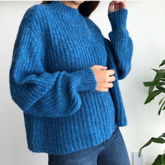 Happy X Nature Blue Comfy Knit Sweater - Picture 8 of 8